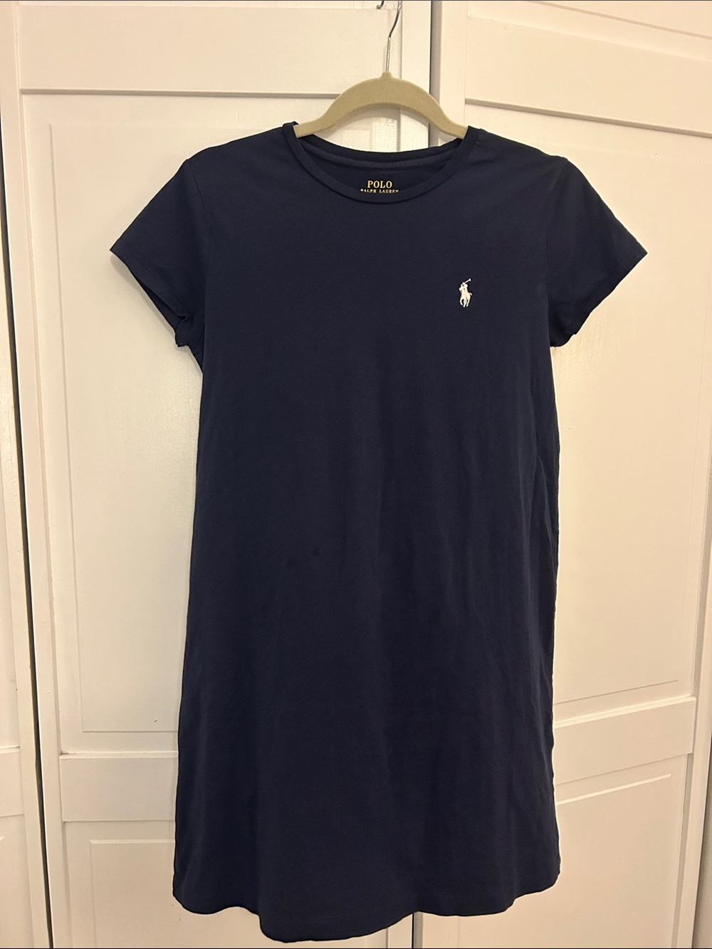 Polo by Ralph Lauren Navy Tee Dress with White Pony Logo